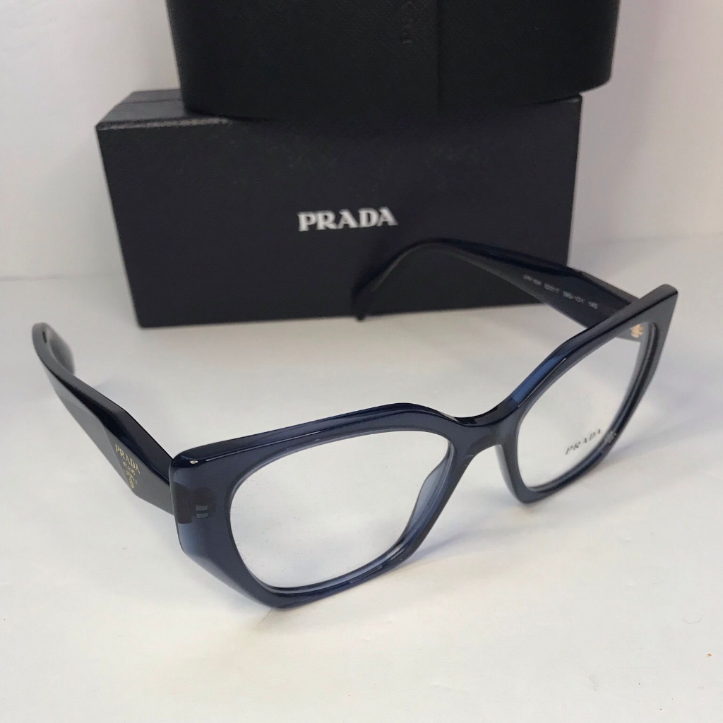 Authentic- New Original Prada 18wv Eyeglasses08q1o1 -Blue Optical Eyeglasses